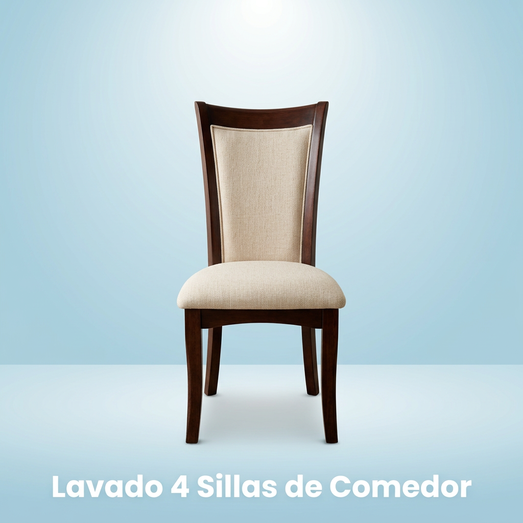 Lavado 4 Sillas de Comedor con respaldo