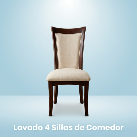 Lavado 4 Sillas de Comedor con respaldo