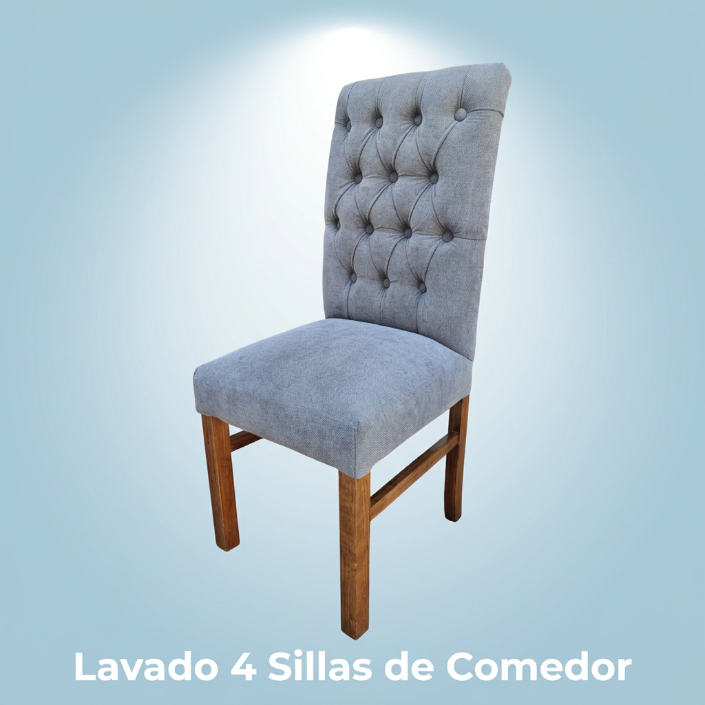 Lavado 4 Sillas tapiz completo