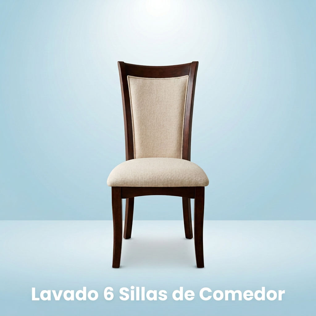 Lavado 6 Sillas de Comedor con respaldo