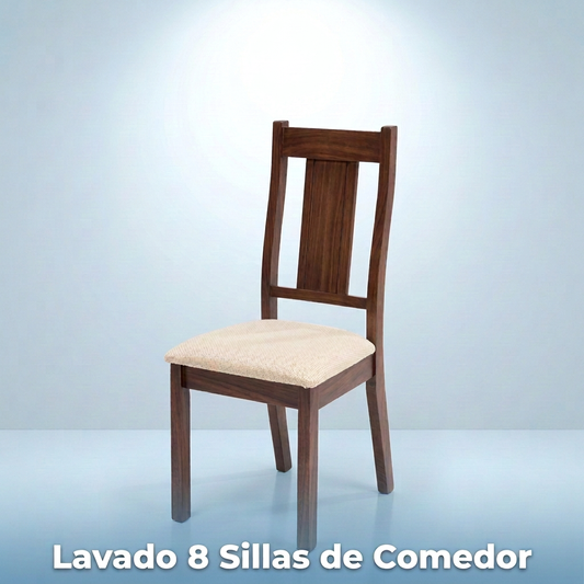 Lavado 8 Sillas de Comedor