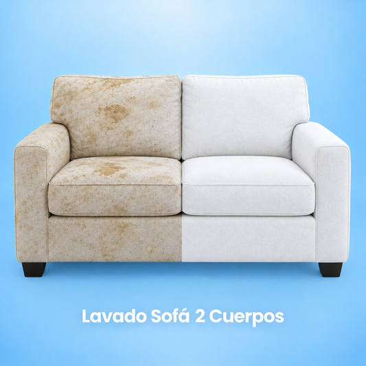 Lavado Sofá 2 Cuerpos